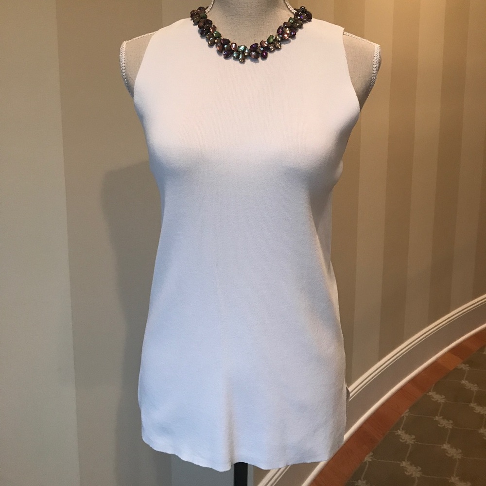 Zara Jewel Neckline Knit Top
